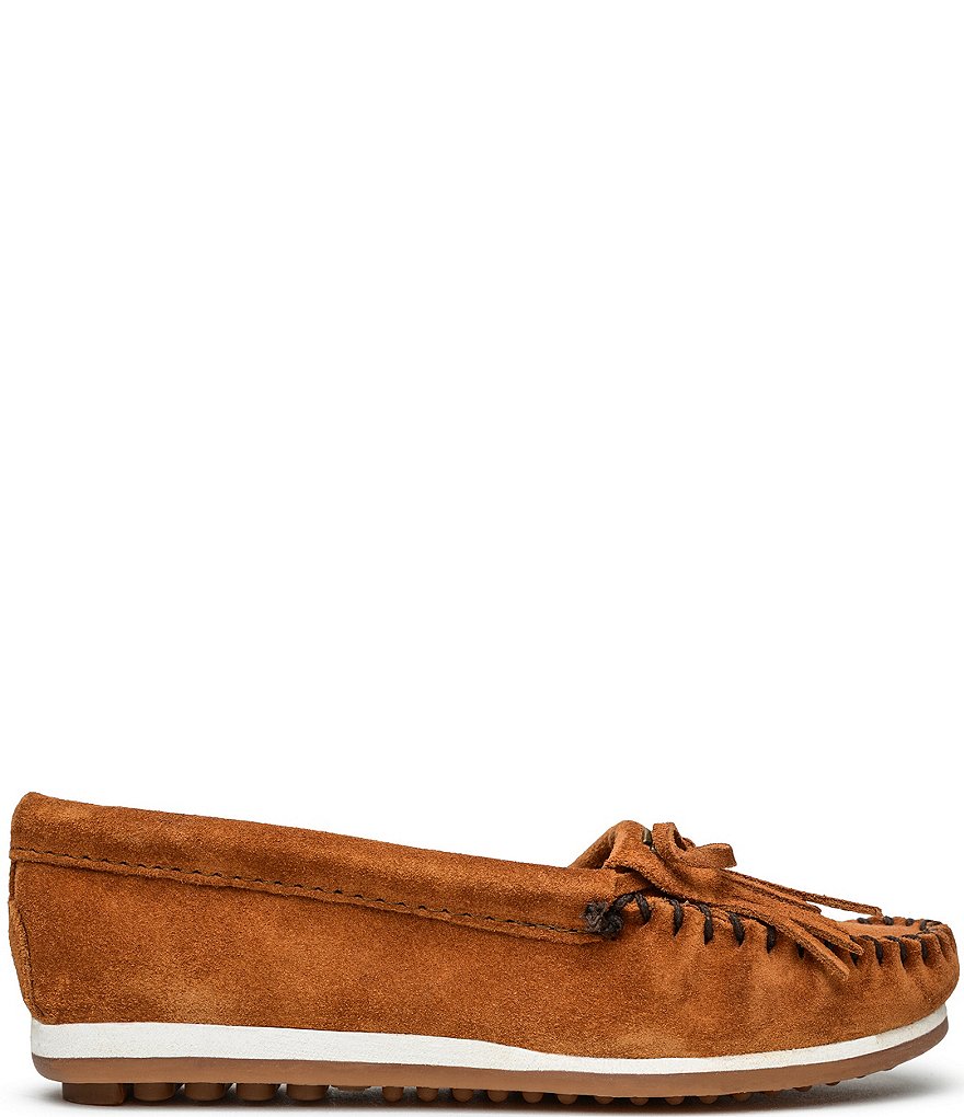 Minnetonka Kilty Plus Suede Moccasins