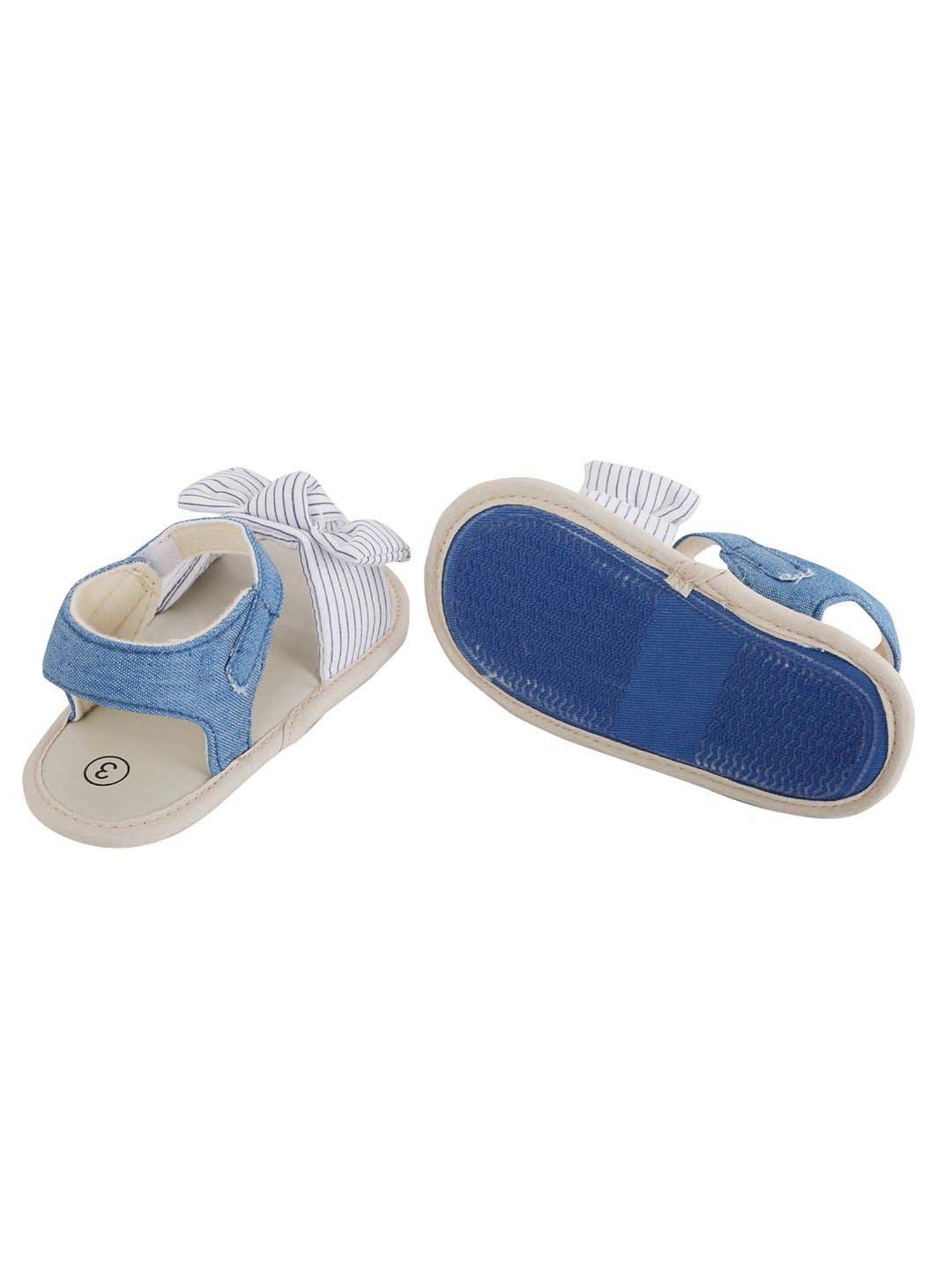 Baby Moo Kids Blue & White Casual Sandals
