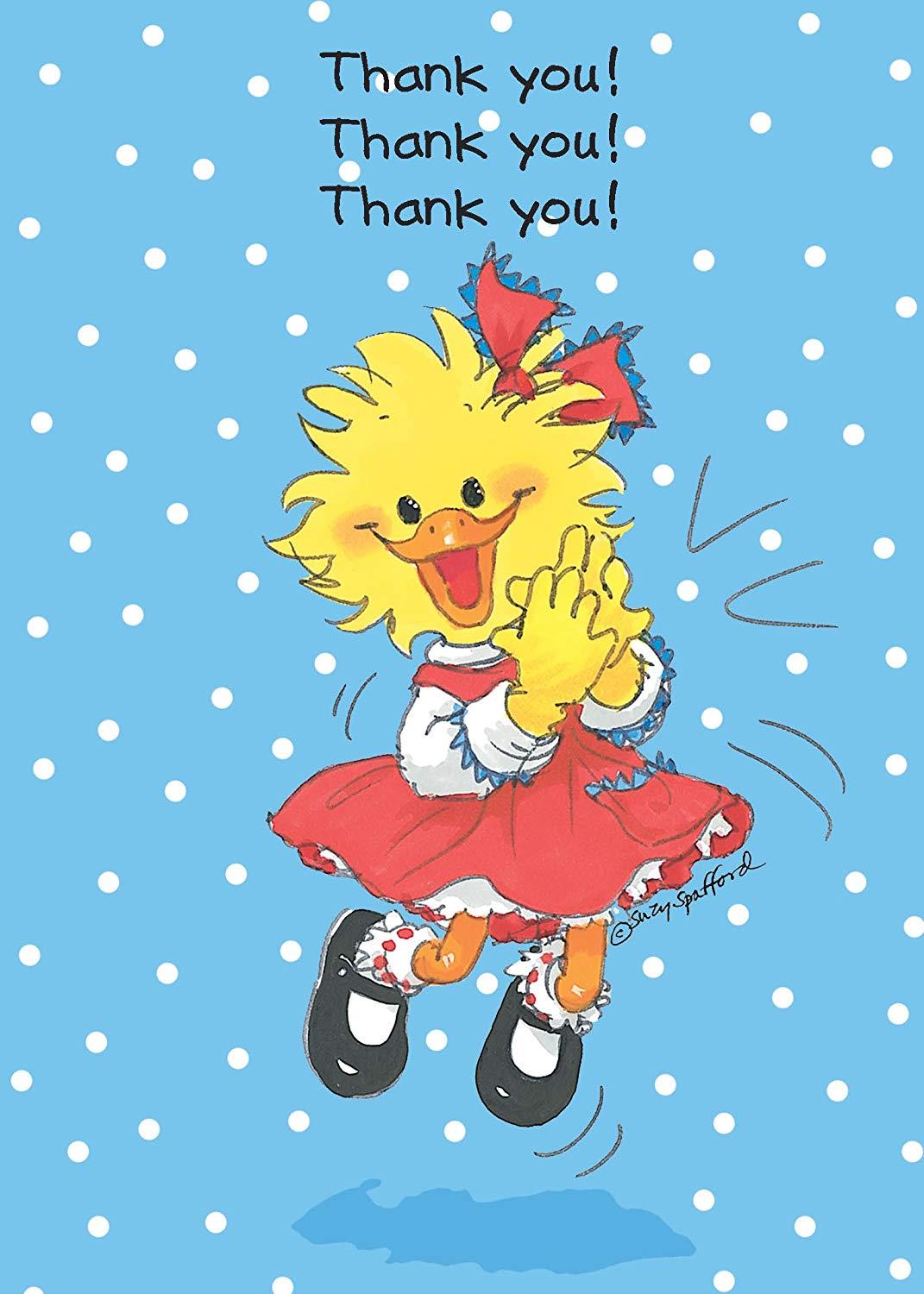 Suzy's Zoo Assorted Thank You Greeting Card 6-pack 10154