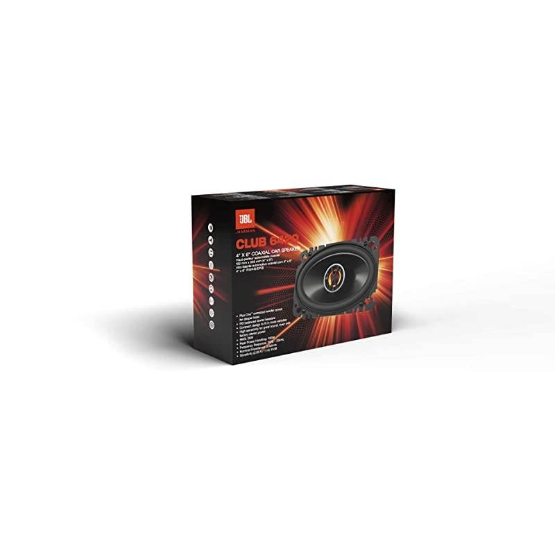 Club 6420 4x6quot 70W RMS Club Series 2Way Coaxial Car Speakers