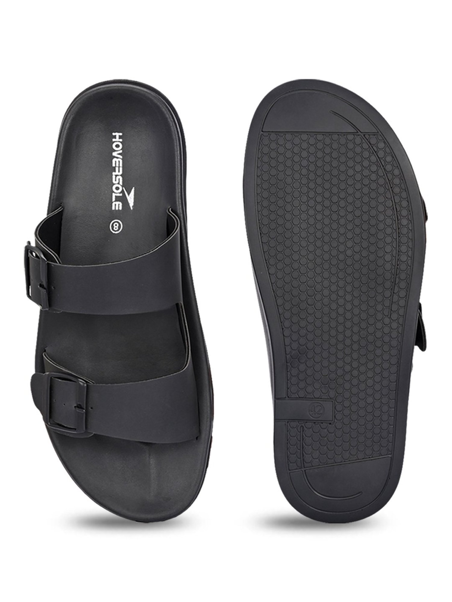 Hoversole Men's Black Casual Sandals