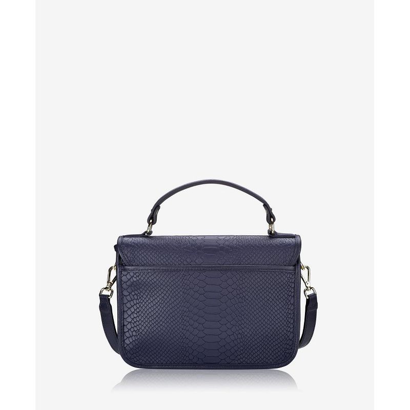 GiGi New York Blue Courtney Satchel Crossbody Bag