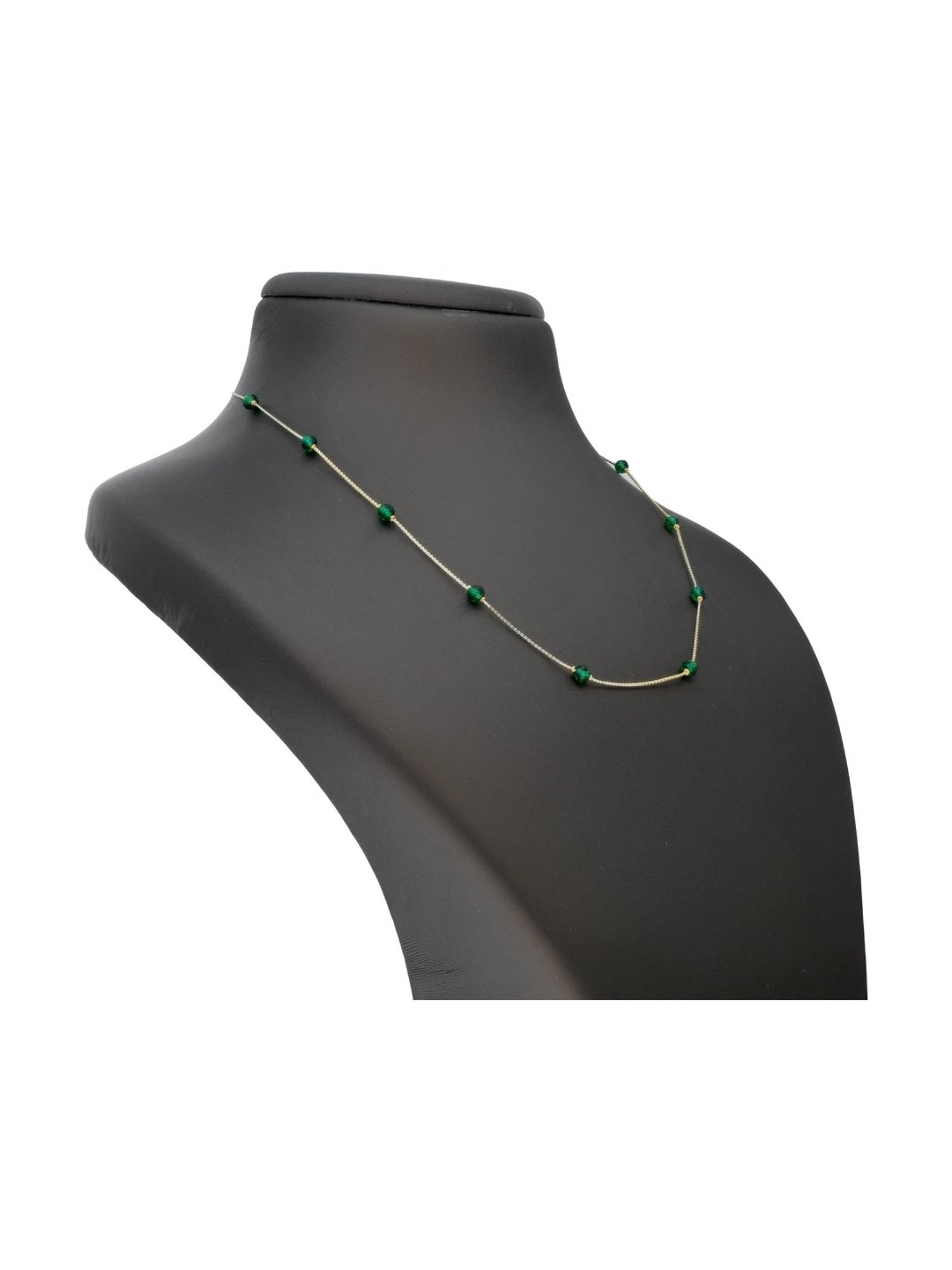 CKC Repouss&iquest; Work Rudraksha Gold Extender Neck Chain: Spiritual Elegance