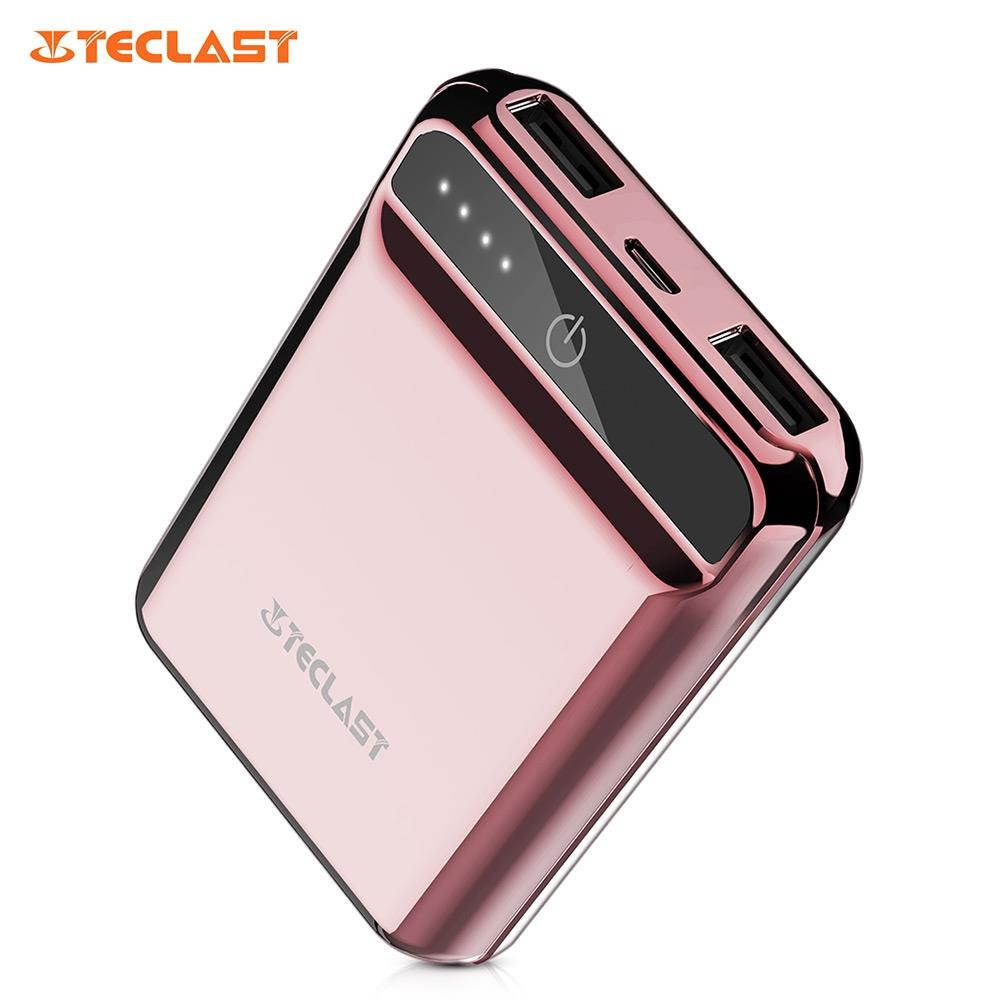 Power Bank 10000mAh High Capacity External Battery Pack Powerbank Cell Phone Battery Backup Charger with Dual Input & Output Compatible iPhone X 8 7 Plus, iPad Tablet & More