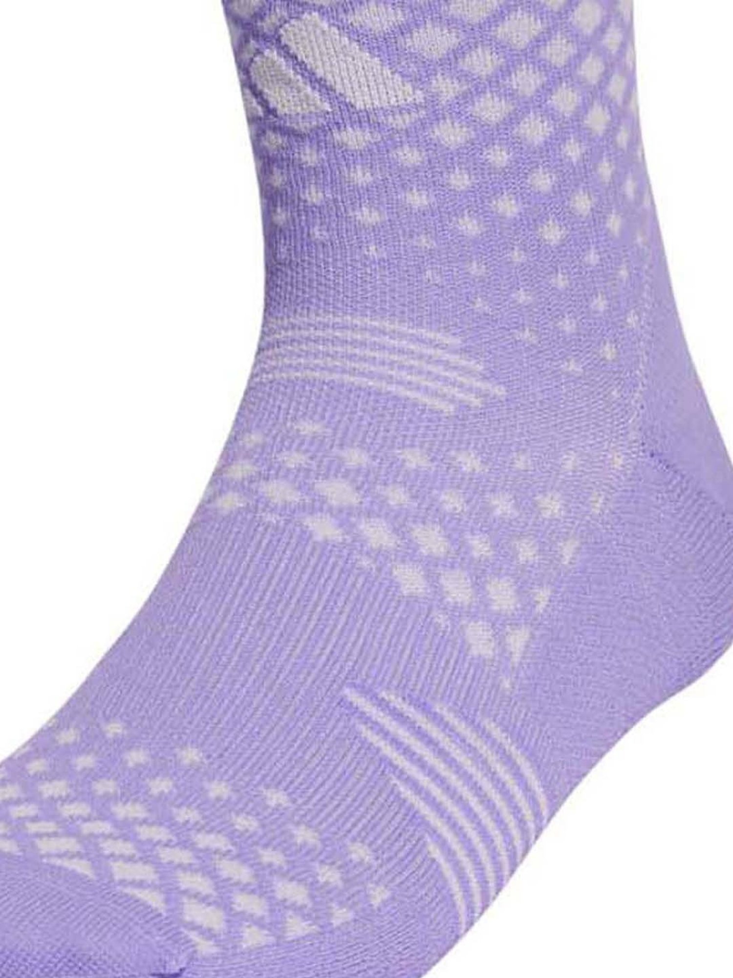 Adidas Running 4d Heat.rdy Formotion Violet Fusion & Silver Dawn Quarter High Socks