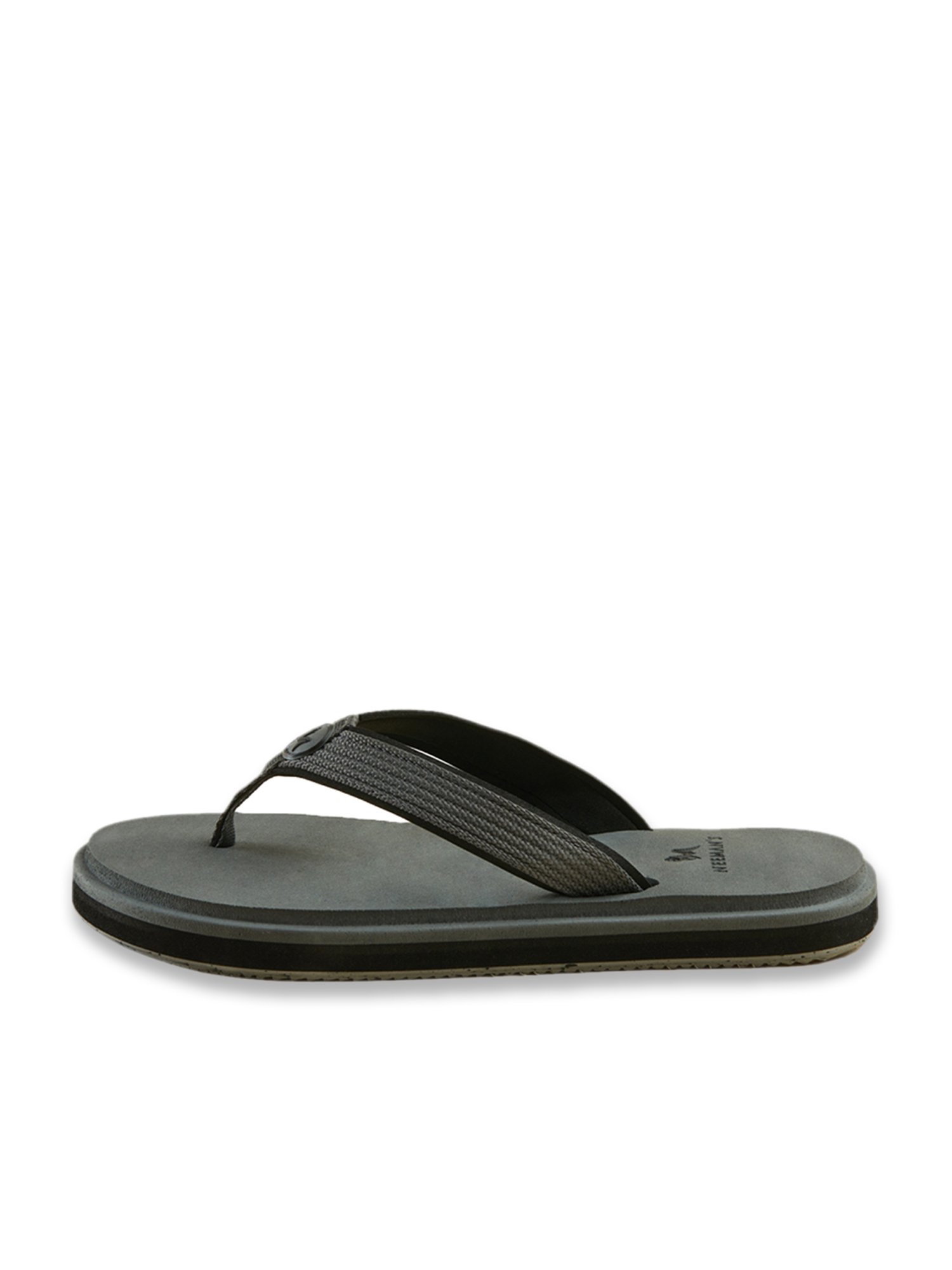 Neemans Men's Eco Fluffy Grey Flip Flops