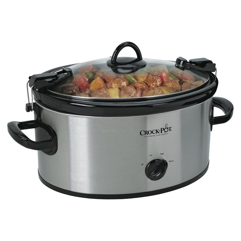 Crock-Pot 6 Qt. Cook & Carry Slow Cooker - Silver SCCPVL600-S
