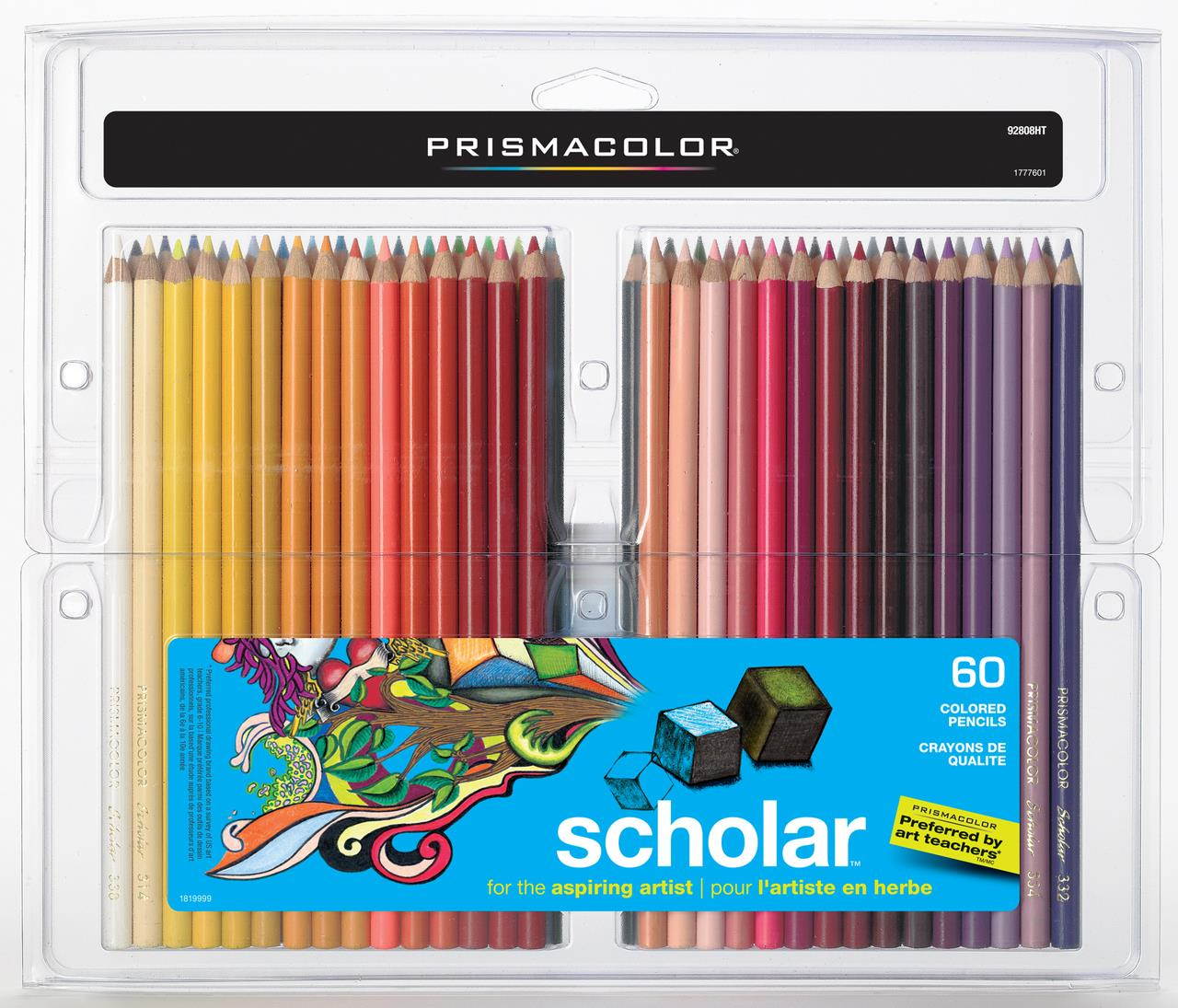Prismacolor Scholar Color Pencil Assrt Gift Set/60 NEW