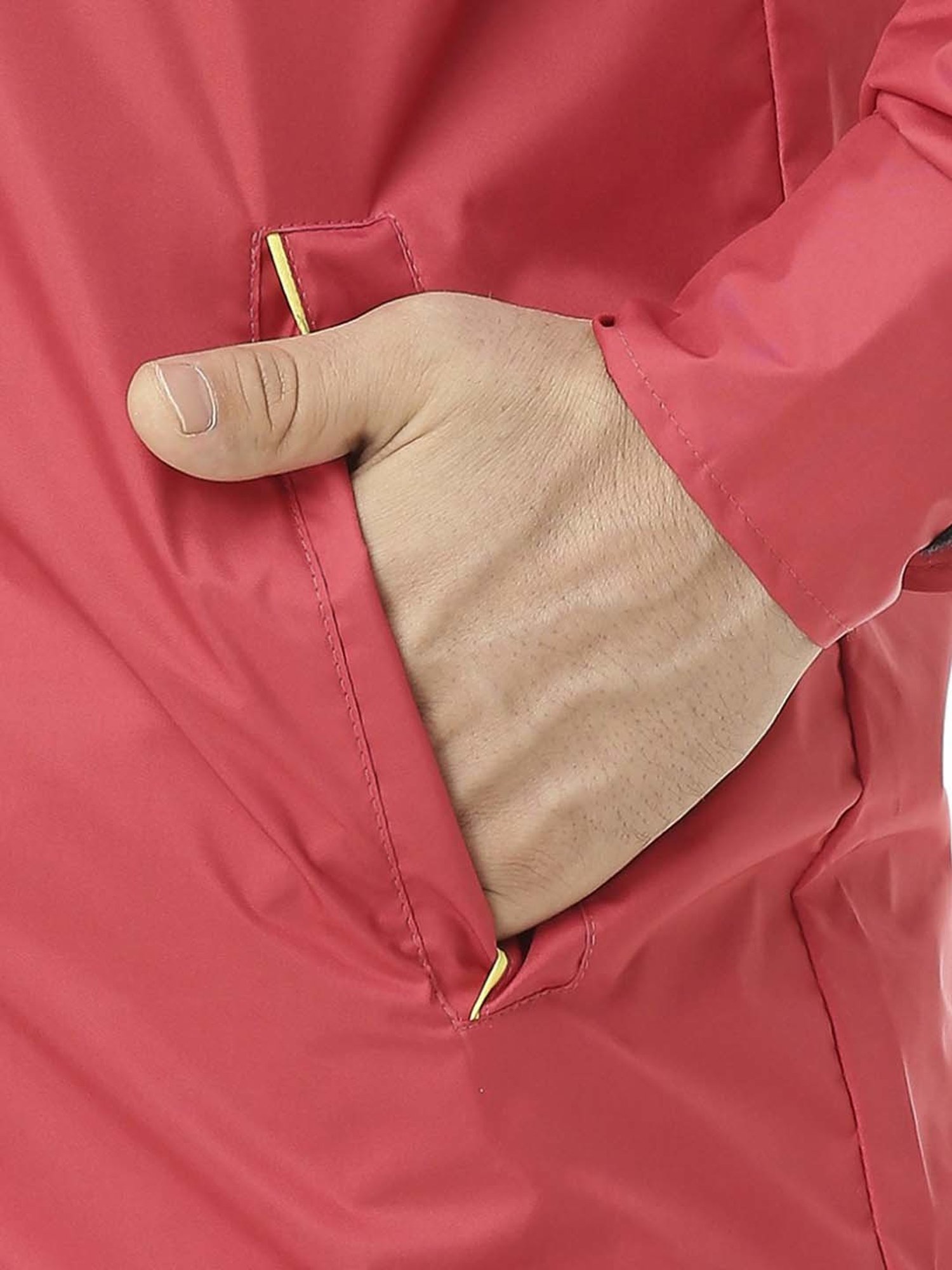 Zeel Black & Red Raincoat Set