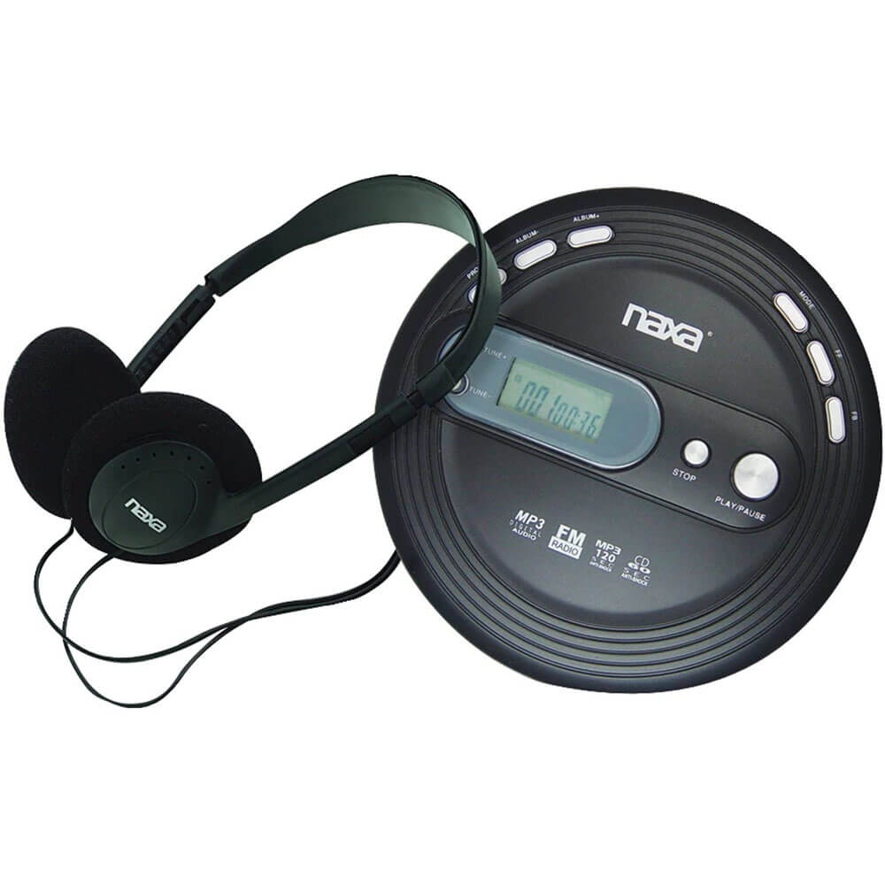 Naxa NPC330 Slim Personal Mp3/CD Player with FM Radio