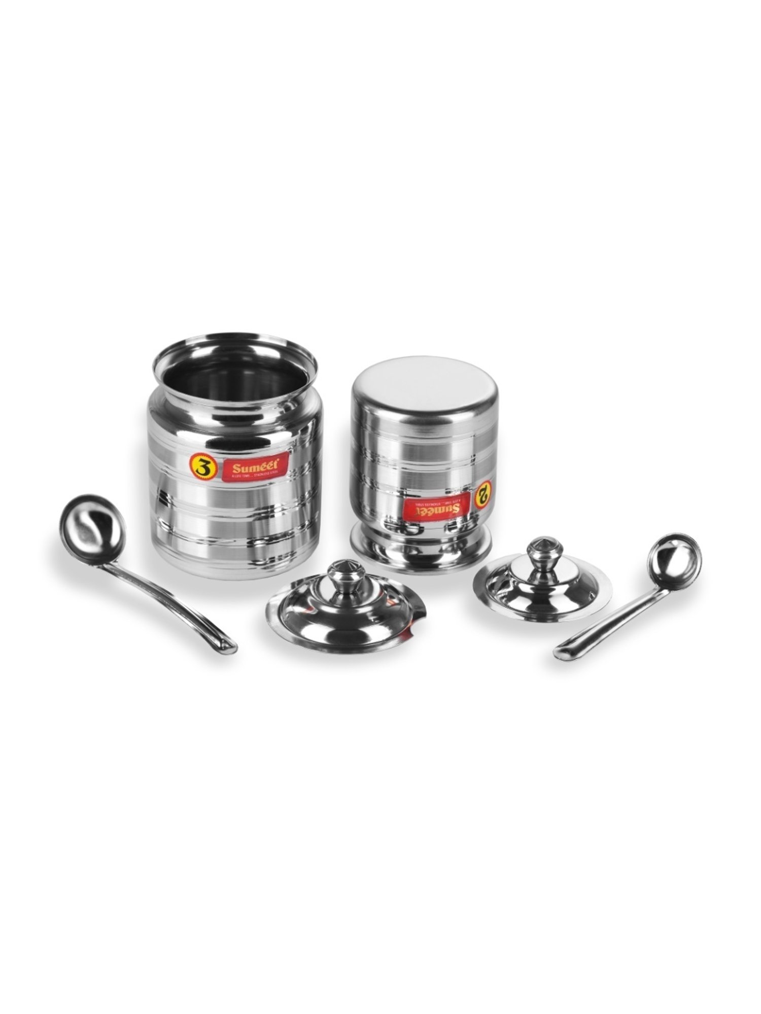 HAZEL Silver Induction Bottom Tope Stainless Steel Patila - 17.7 cm (2500 ml)