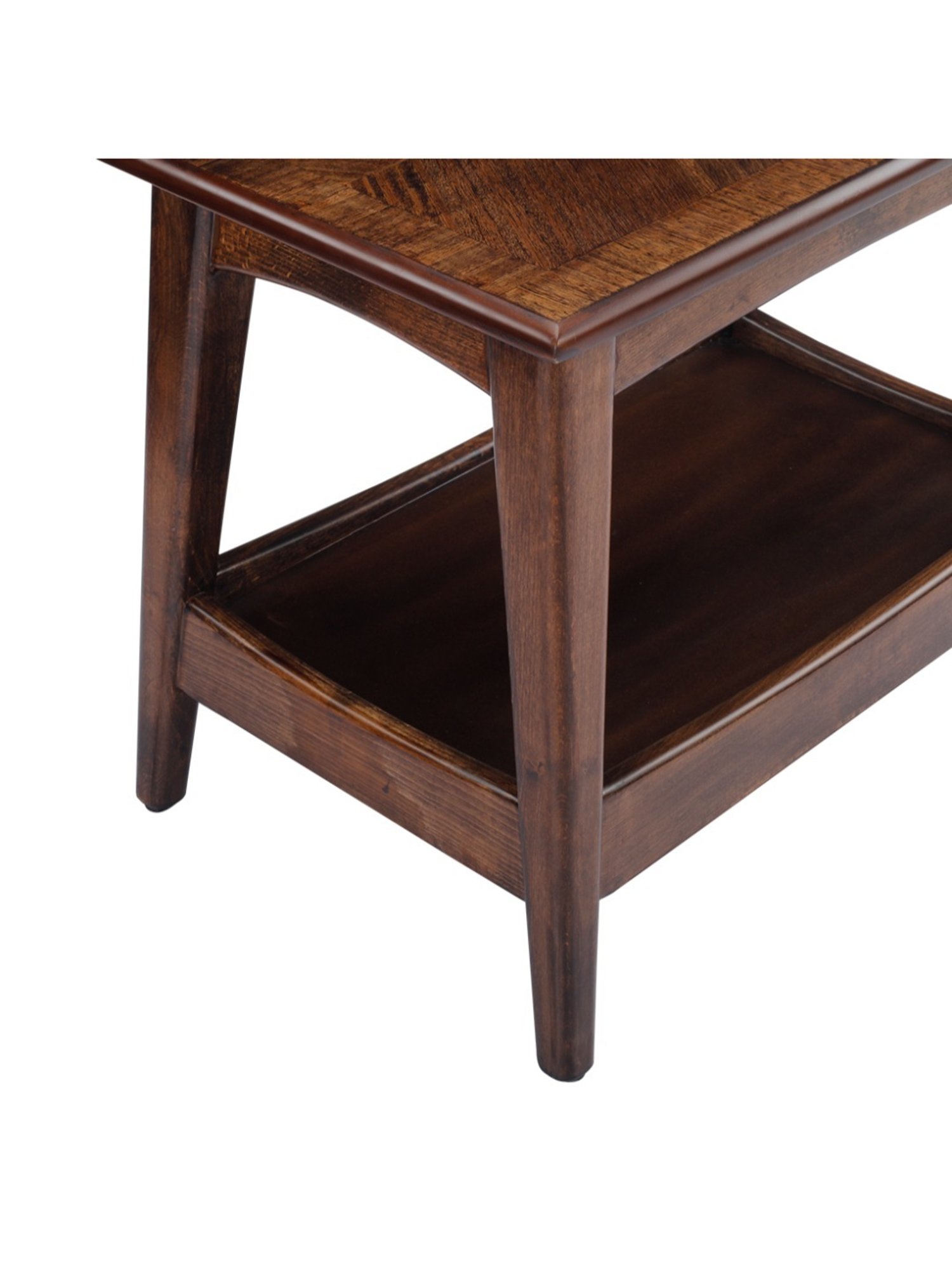 Durian Eero Brown Solid Wood Side & End Table in Dark Brown Finish