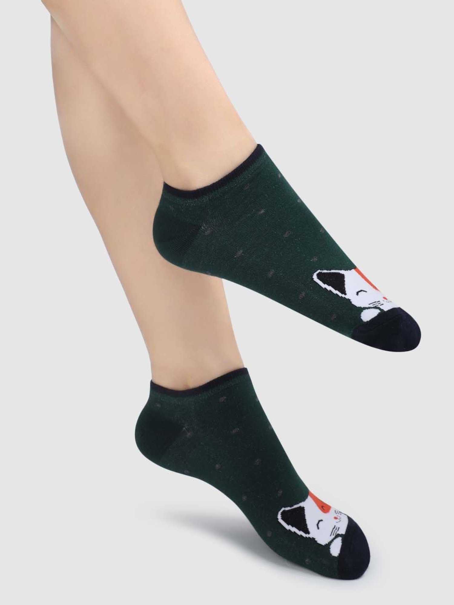 NEXT2SKIN Black & Navy Cotton Sneaker Socks - Pack Of 3