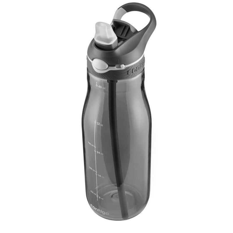 Contigo 40oz Plastic AUTOSPOUT Straw Ashland Water Bottle Gray