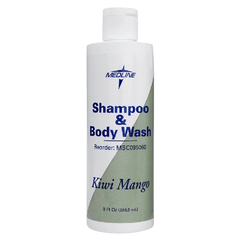 Medline Kiwi Mango Shampoo & Body Wash - 8 fl oz - 48ct