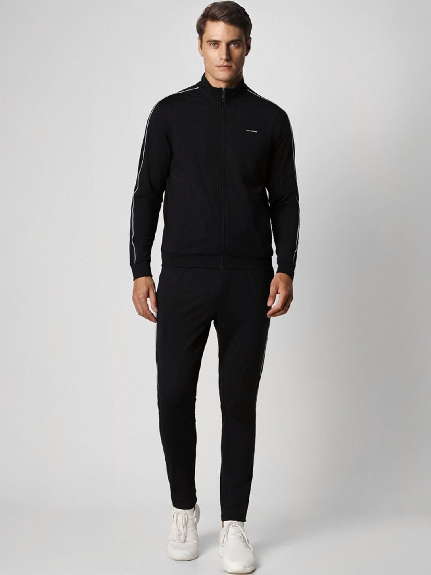 Vimal Jonney Light Mud Cotton Regular Fit Tracksuit