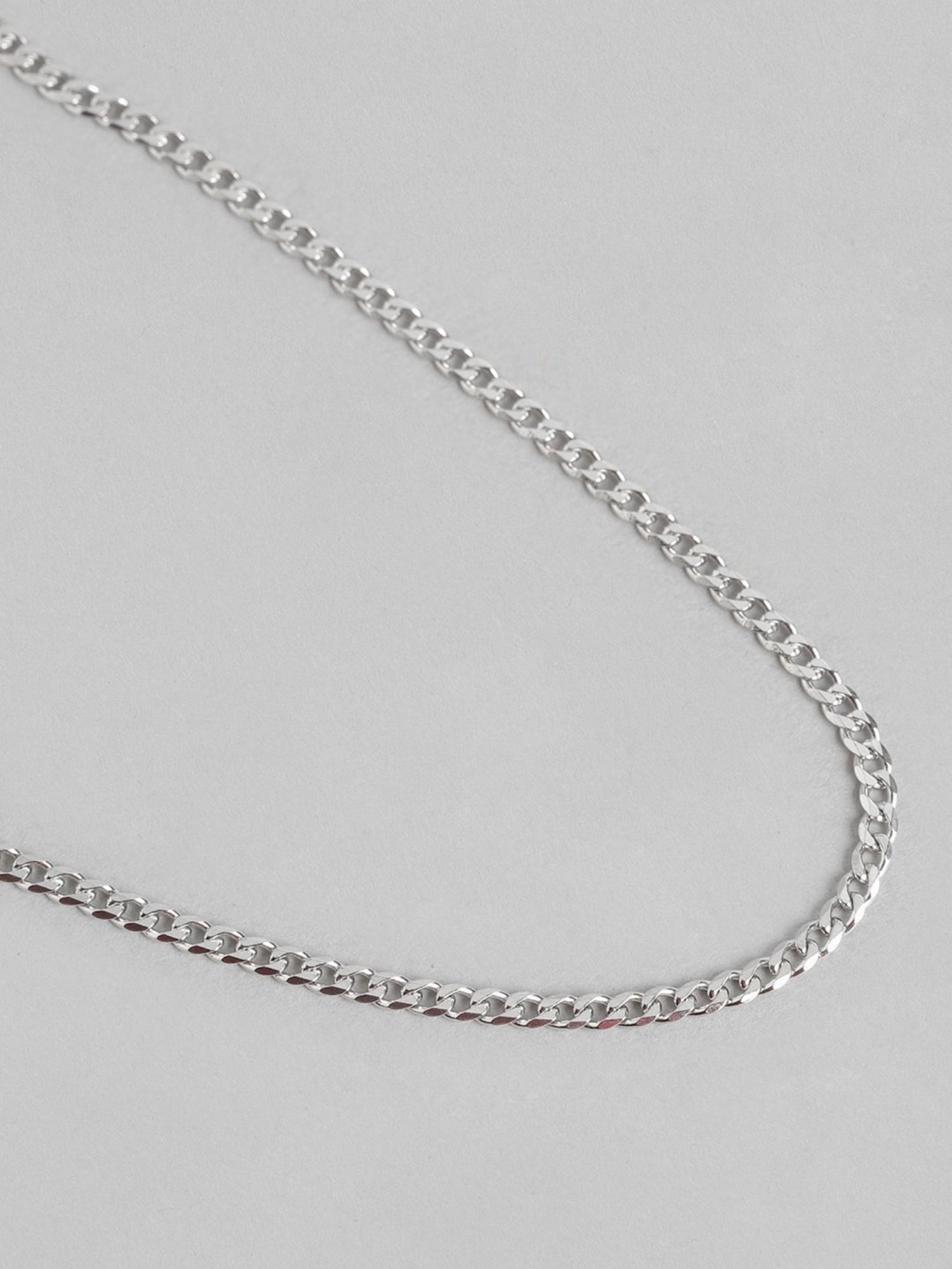 Zavya Sleek and Modern Golden Plated 92.5 Sterling Silver Box Chain