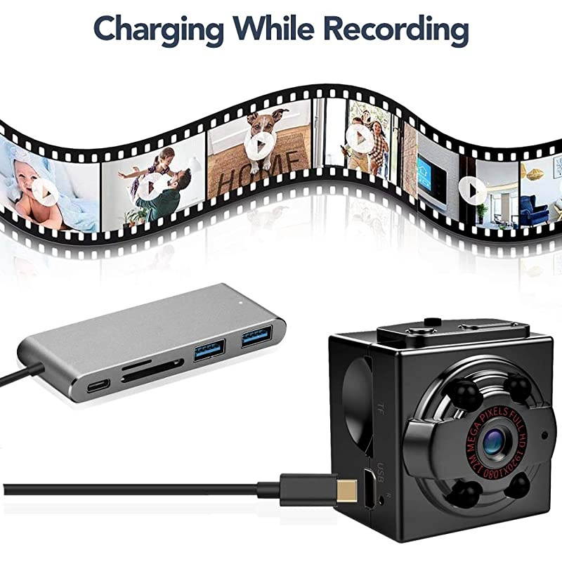 Mini Spy Camera 1080P Full HD Nanny Cam Night Vision amp Motion Activation for Indoor Outdoor Portable Secret Surveillance Covert Security Small Cameras