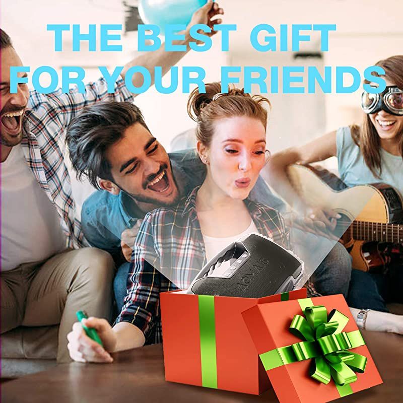 IPX7 Waterproof Bluetooth Speakers 40Hour Playtime Wireless Outdoor Speaker 25W Rich Bass Impressive Sound Stereo Pairing Builtin Mic 100ft Bluetooth LED Lights for Home Party