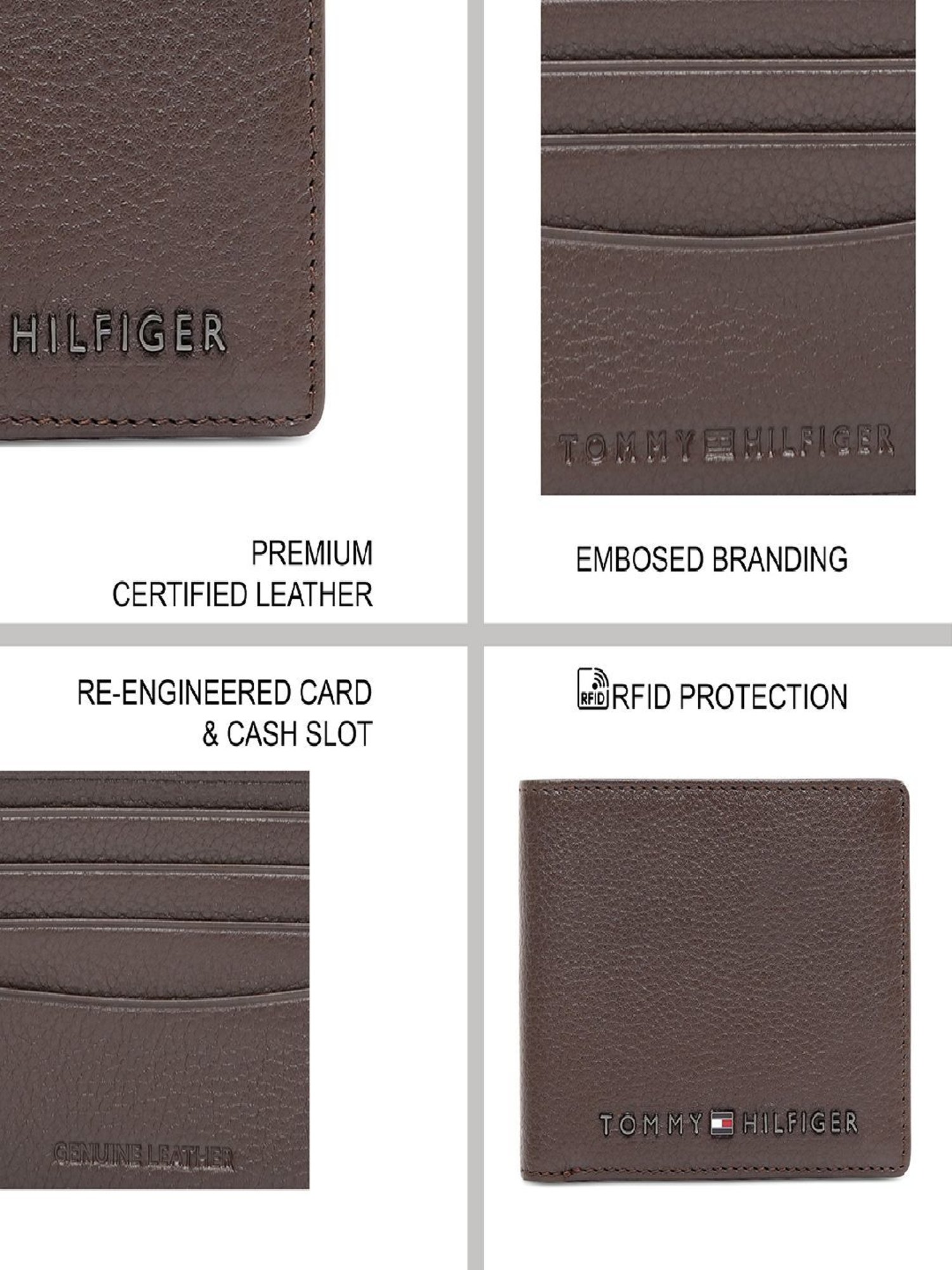 THE HOLISTIK Revival Black & Maroon Casual Leather Bi-Fold Wallet for Men