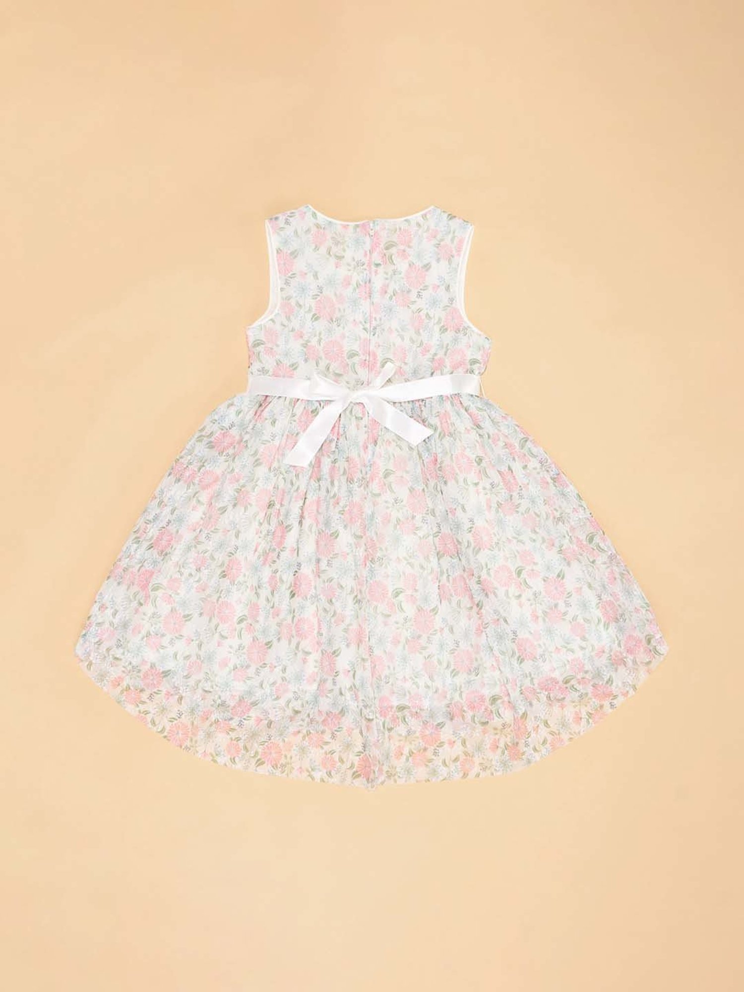 Budding Bees Kids Multicolor Floral Print Dress