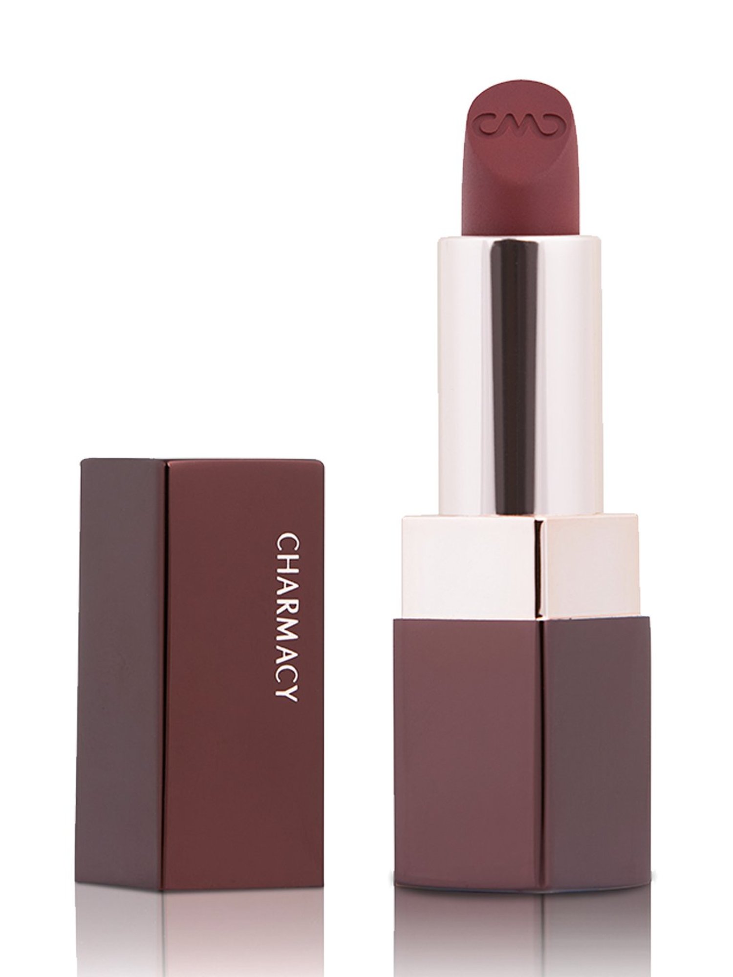 CHARMACY Milano Soft Satin Matte Lipstick Mystic Maroon 46 - 3.8 gm