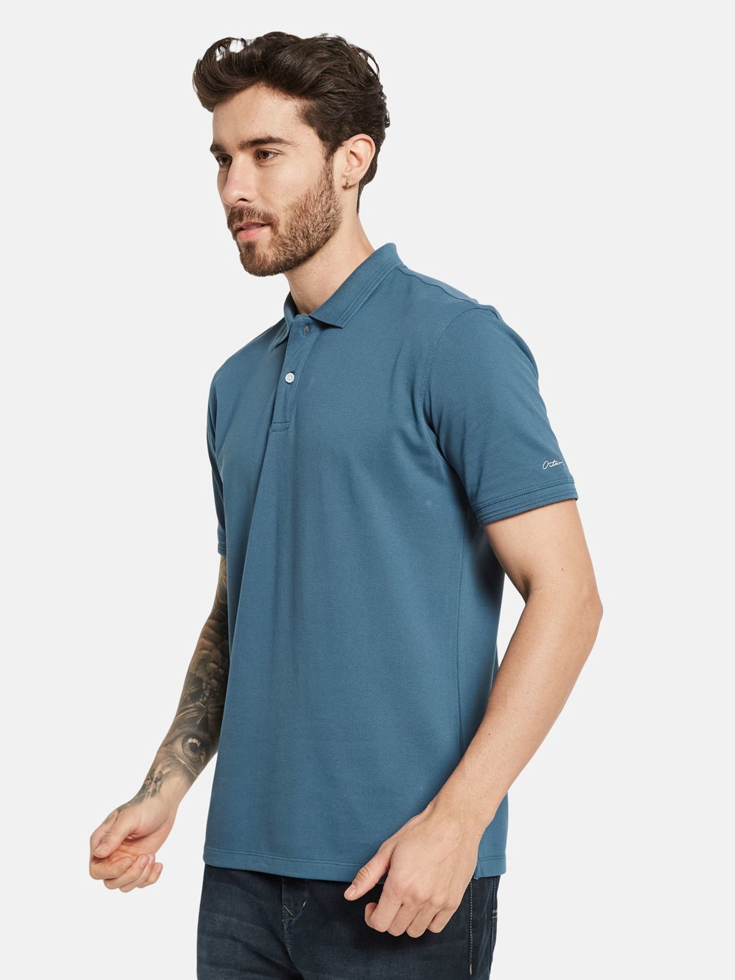 Octave Nile Cotton Regular Fit Polo T-Shirt