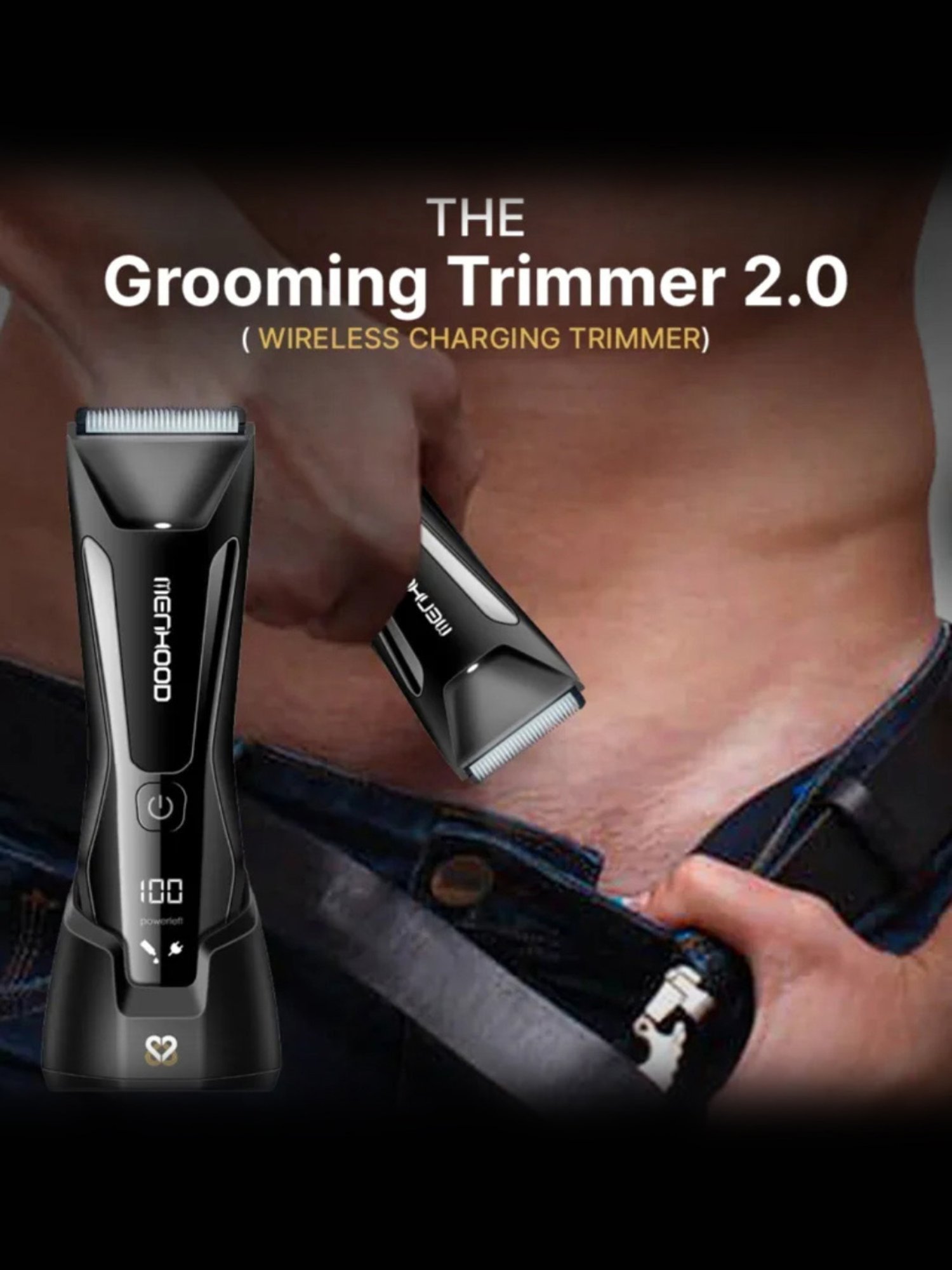 MENHOOD Essential Package 2.0, Trimmer, Pre-Trim Gel, Ball Shower Gel, Razor, Man-Cure Kit & More