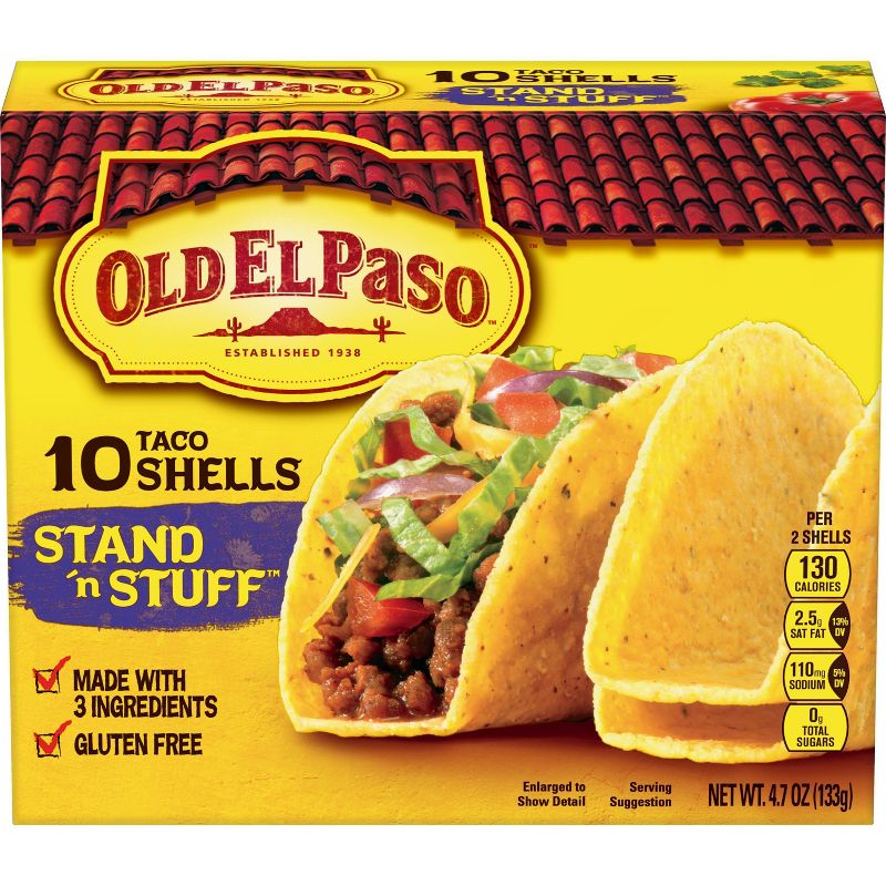 Old El Paso Gluten Free Stand 'n Stuff Yellow Corn Taco Shells - 4.7oz/10ct
