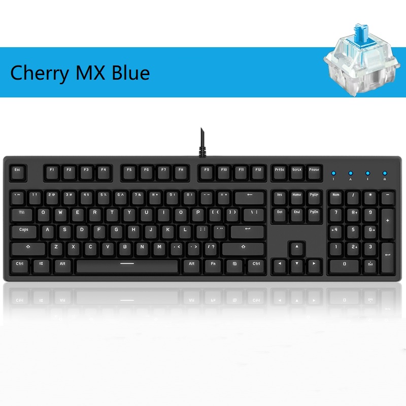 Royal Kludge RK987  N-key Rollover Ergonomic Design,Cool Exterior USB Wired PBT Keycaps White Backlit Keyboard for Gaming and Office - Black( RK Black Switch)