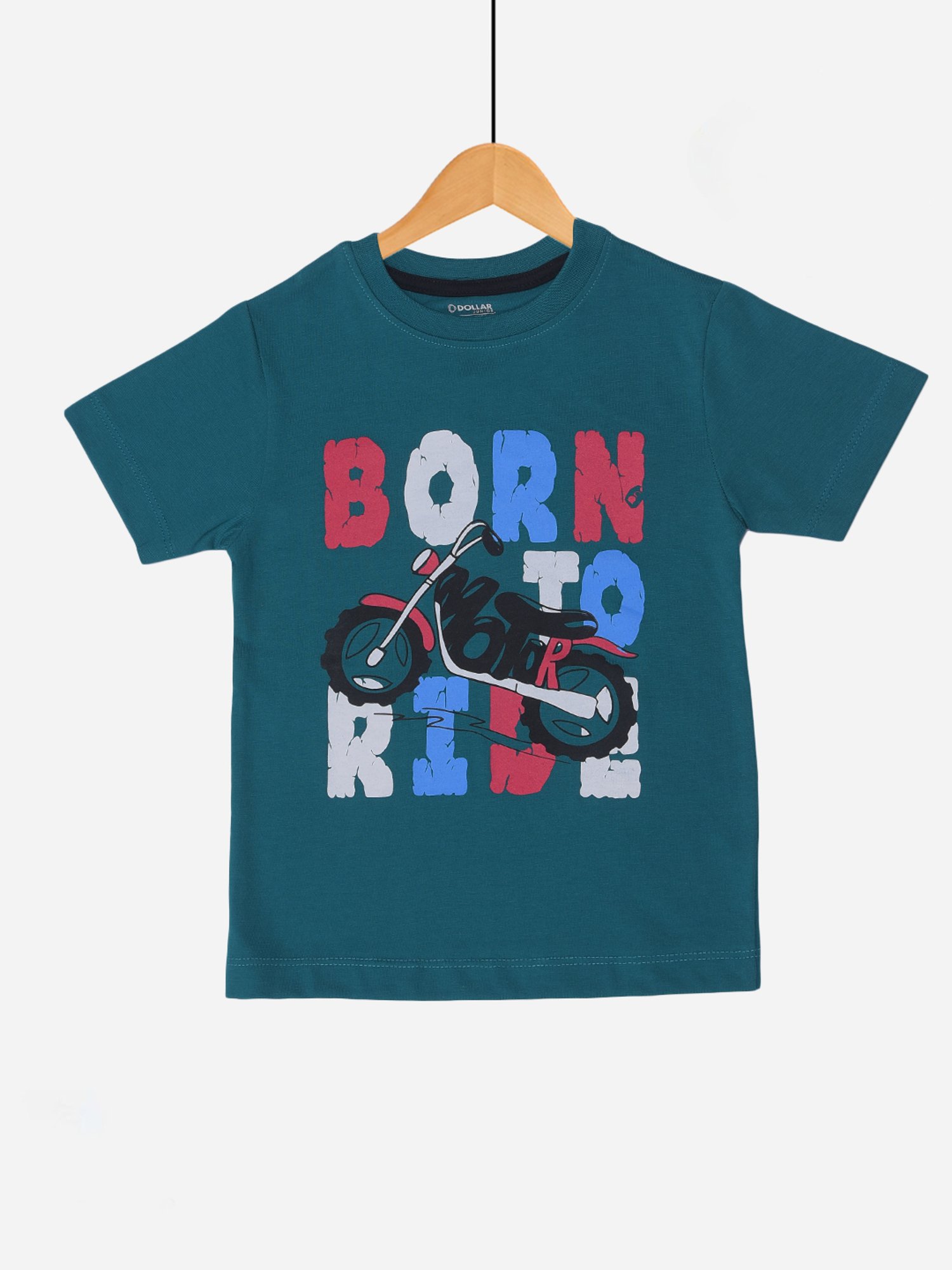 Dollar Boys Teal Printed T-Shirt