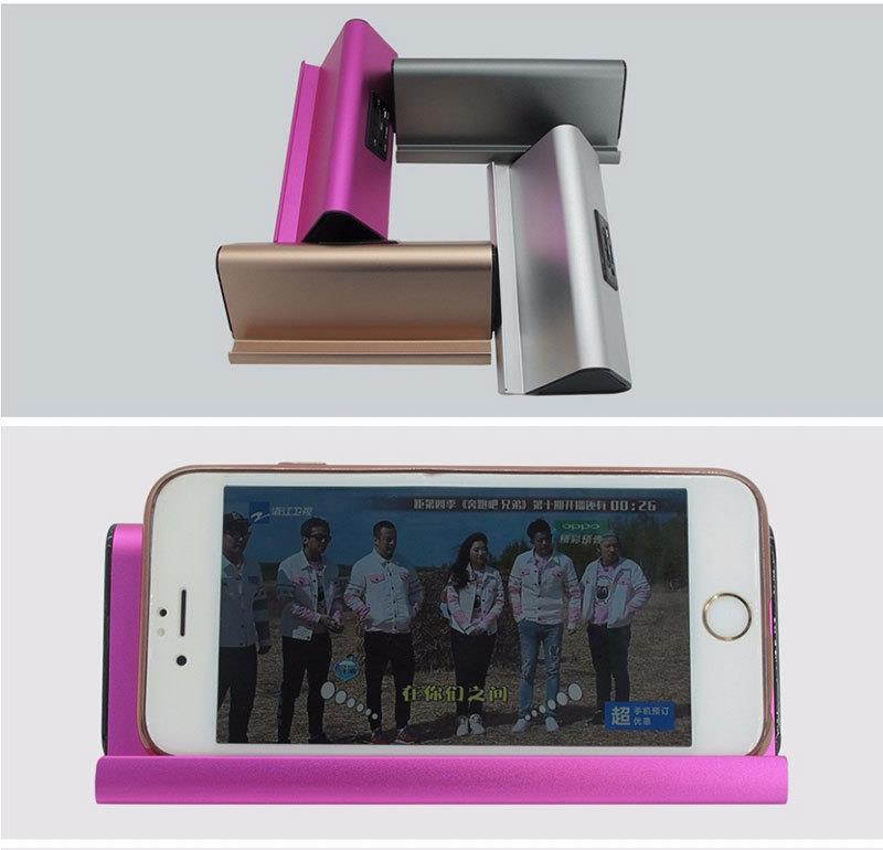 Fineblue Wireless Bluetooth Speaker with Viewing Stand Dock cradle Hifi Enhanced Bass for SmartPhone iPad support TF Card - Silver