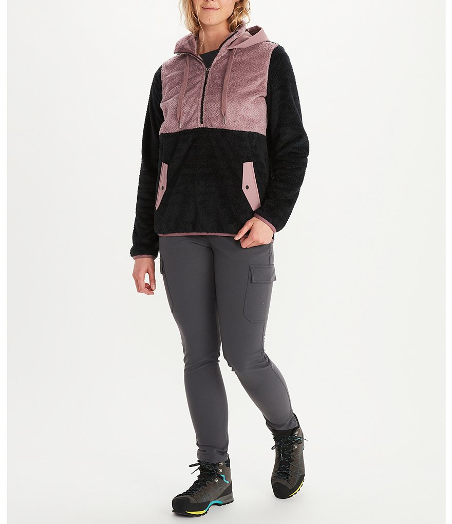 Marmot Homestead Fleece Stand Collar Neck Long Sleeve Hoodie Pullover