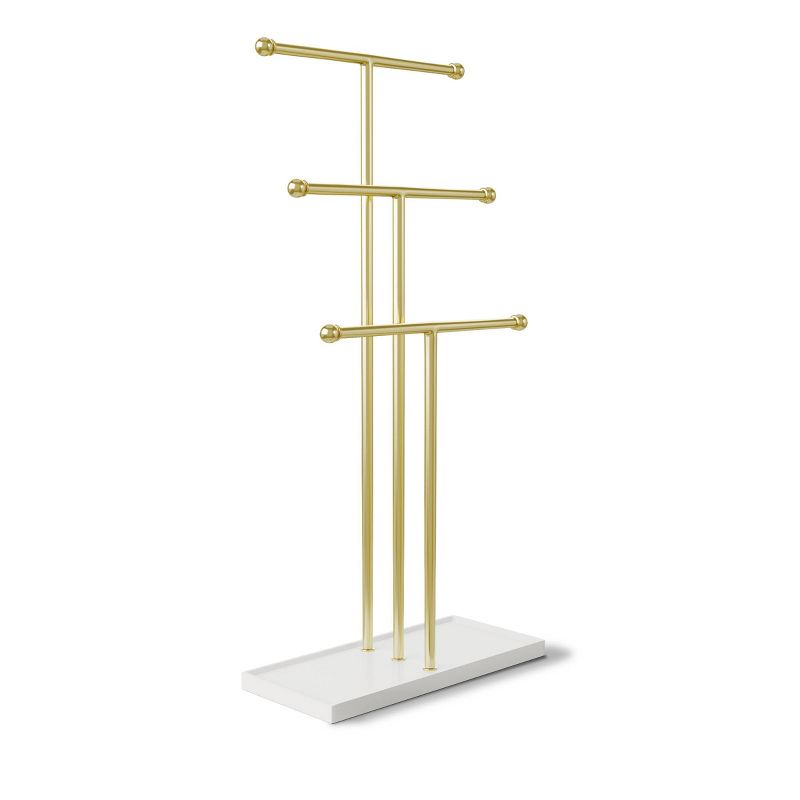 Trigem Jewelry Storage Stand Brass - Umbra