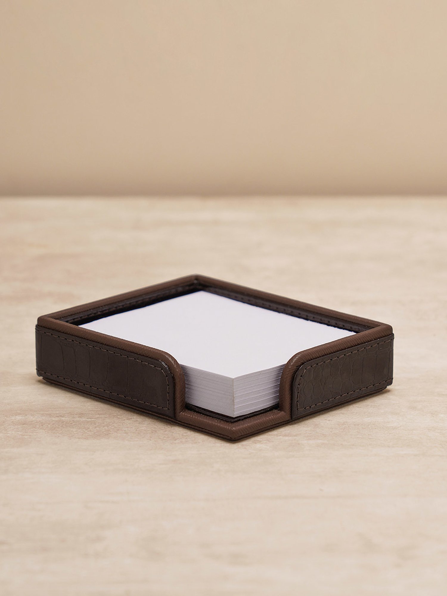 Pure Home and Living Brown Polypropylene Textured Desk Blotter