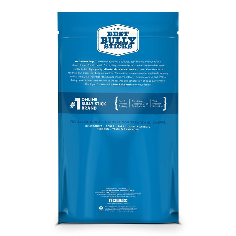 Best Bully Beef Sticks Rawhide Dog Treats - 12pk