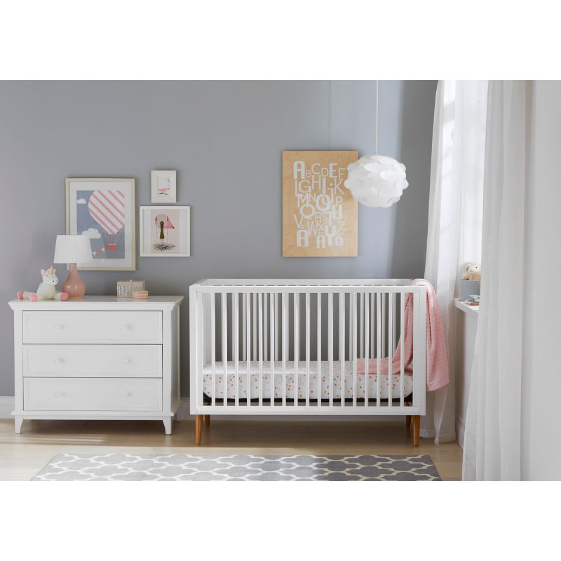 Kolcraft Roscoe 3-in-1 Convertible Crib - White