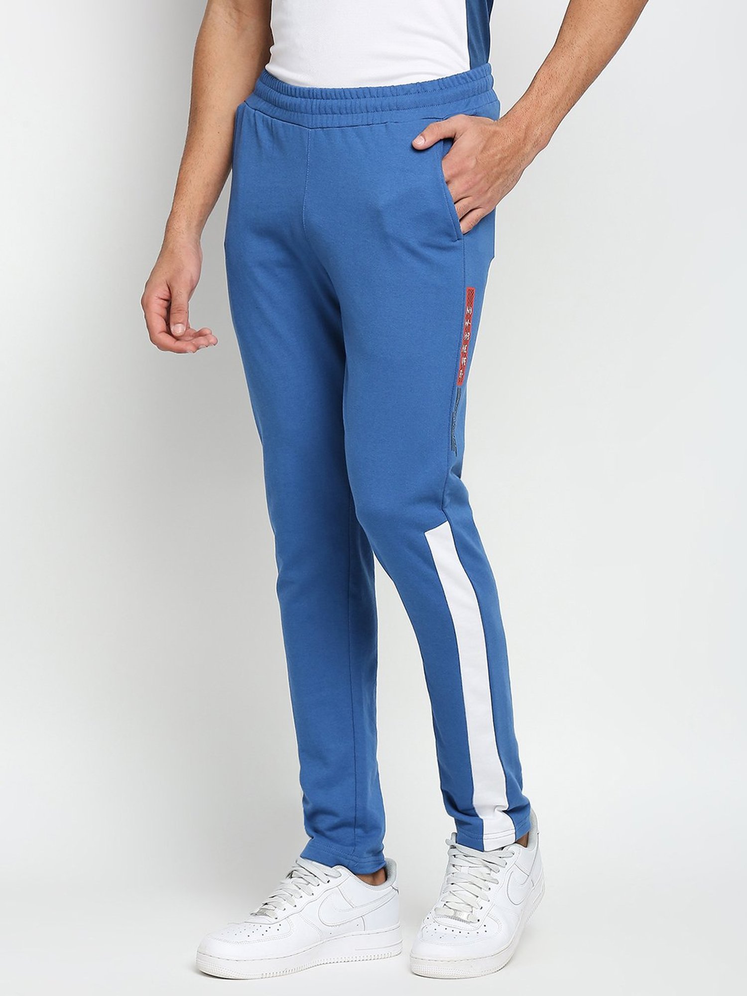 Fitz Royal Blue Slim Fit Trackpants