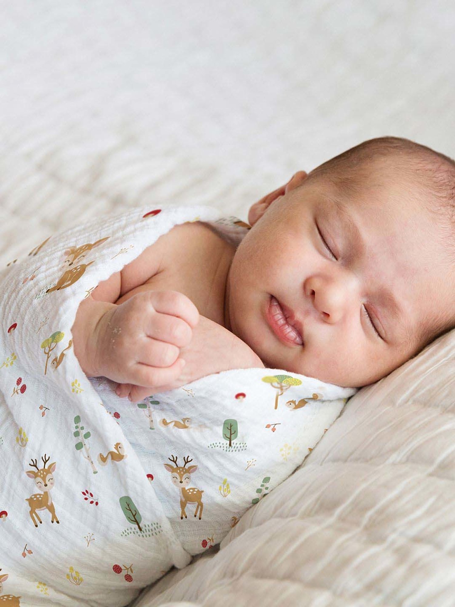 Haus & Kinder Kids Off-White & Yellow Cotton Printed Swaddle (Pack of 2)