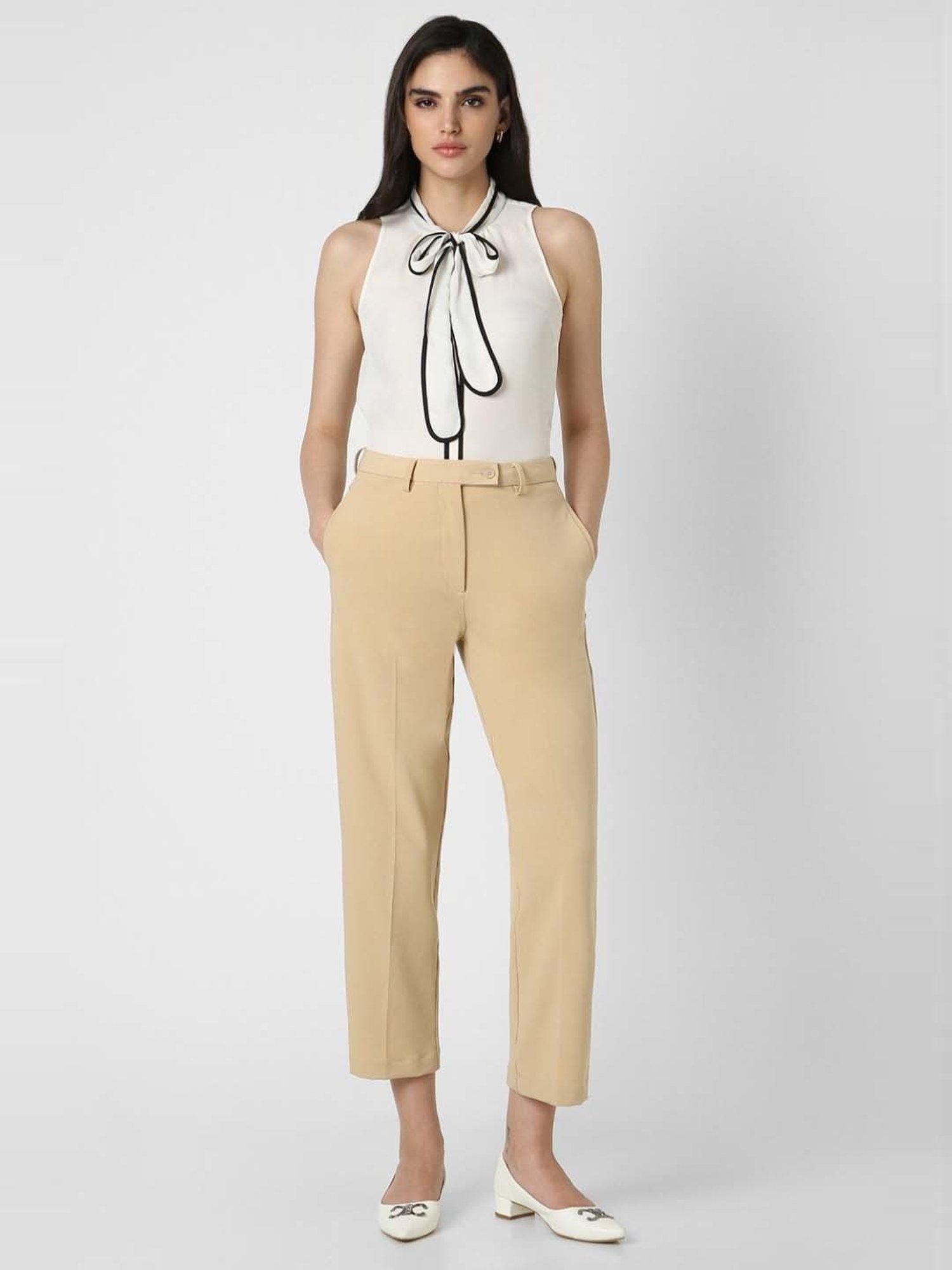 Van Heusen White Regular Fit Top