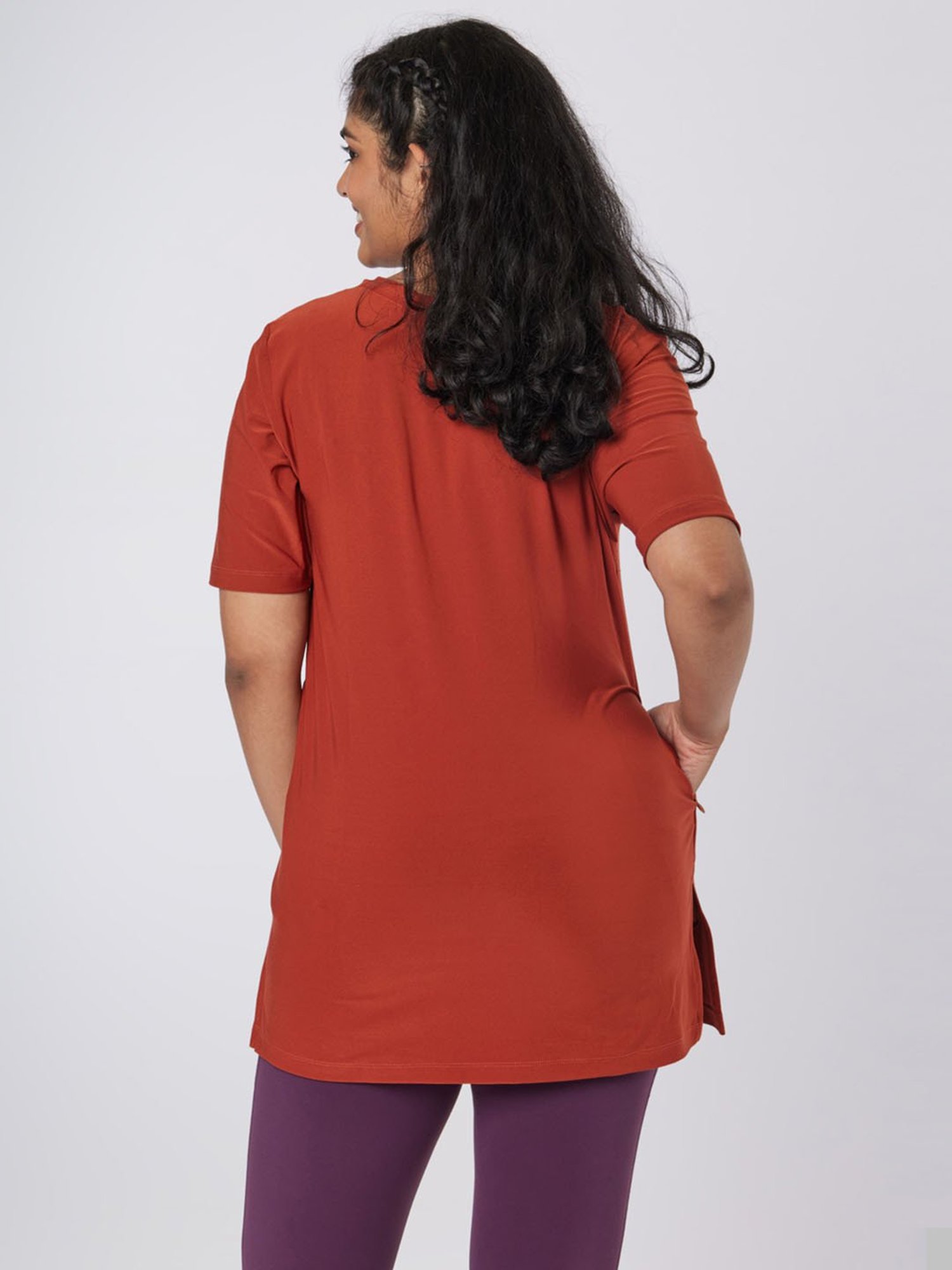 BlissClub Rust The Breezy Kur-Tee