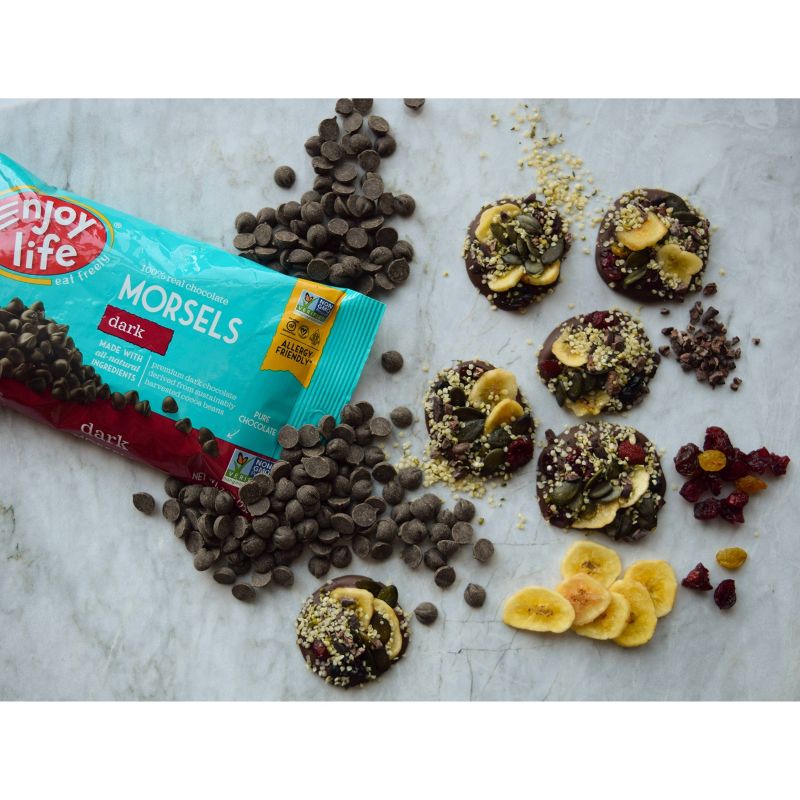 Enjoy Life Dark Chocolate Dairy Free Vegan Baking Morsels - 10oz