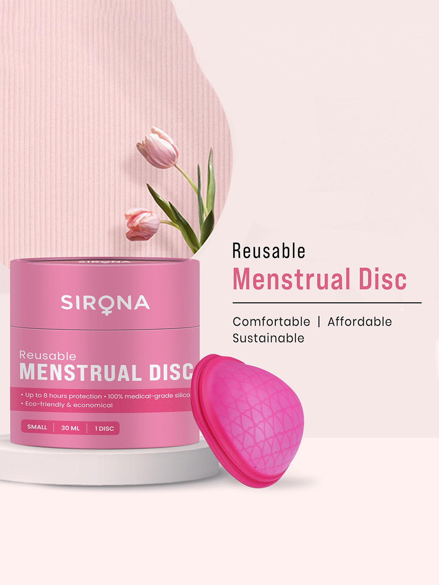 Namyaa Ultra Soft Medium Reusable Menstrual Cup - 50 gm