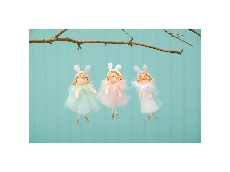 C&F Home Bunny Girls Easter Ornament, A/3