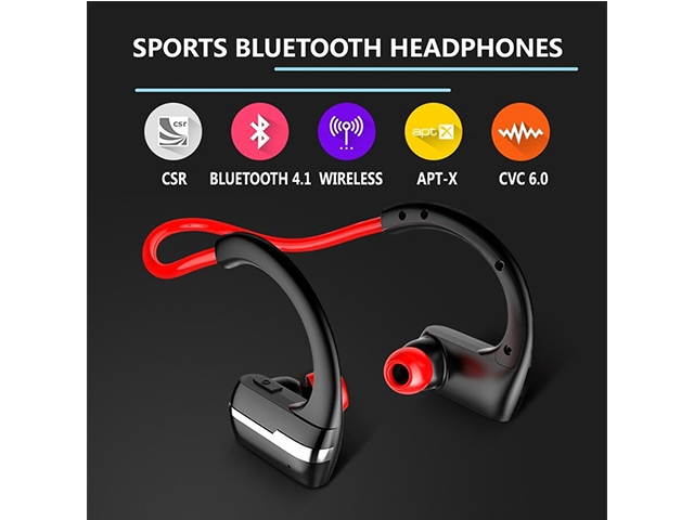 AutofeelSunriseoffice Sport Bluetooth Earphones Wireless Headphones Running Stereo Headset Sweatproof Active Noise Wireless Earphone With Mic Headset