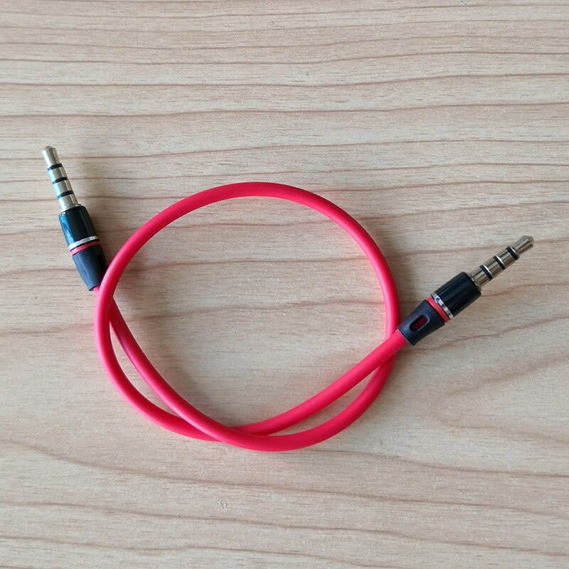 AU111 6 Feet Premium Audio Extension Cable Nylon Braided 35mm TRRS 4 Poles Jack Male to Female