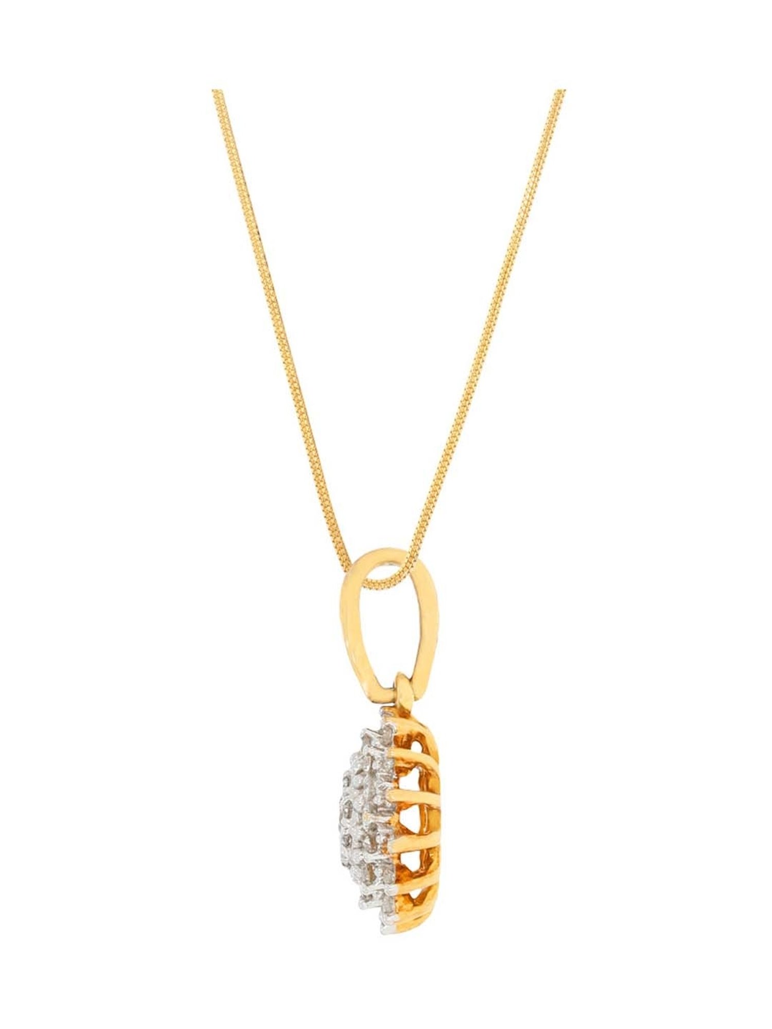 Joyalukkas 18k Gold & Diamond Pendant with Chain