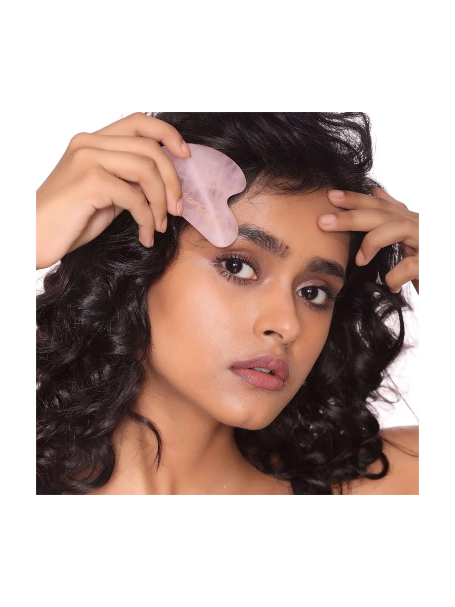 House of Beauty Rose Quartz Guasha Kit