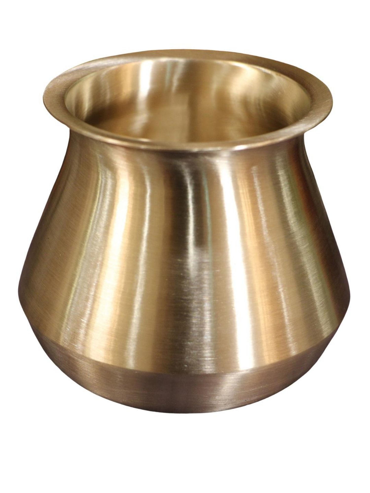 Ambi Elegant Satari Pure 100% Kansa Water Health Lota - 4 X 4 X 3.5 Inches (Medium)