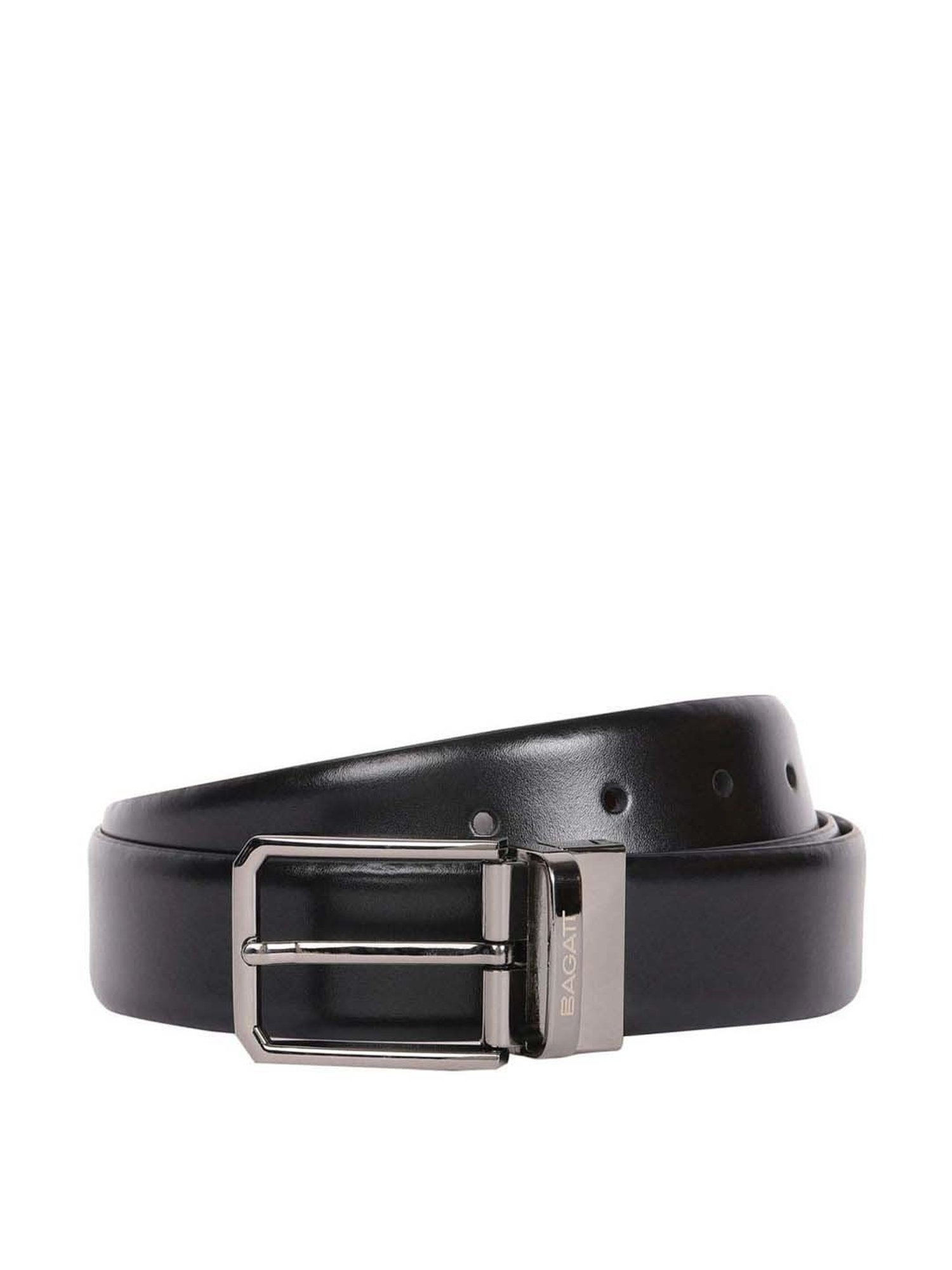 Bagatt Parma Black & Brown Leather Reversible Belt for Men